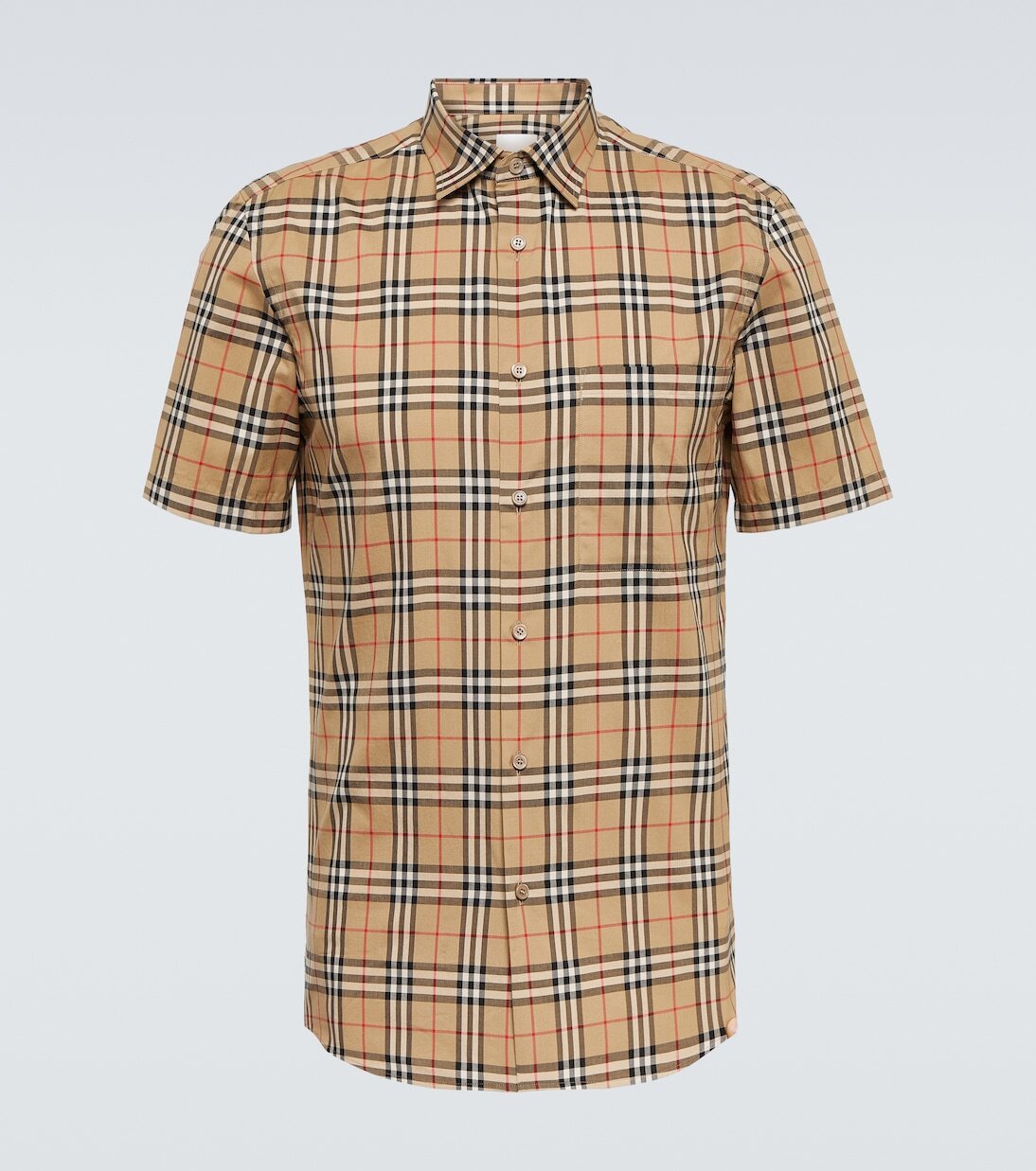 

Клетчатой рубашке Burberry, бежевый