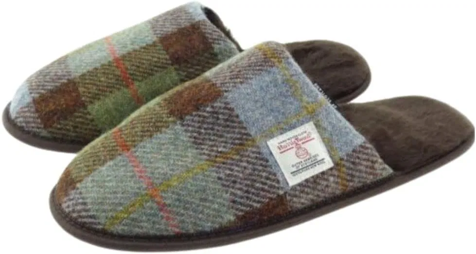 Твидовые тапочки Glen Appin Harris в клетку MacLeod - подарок для мужчин