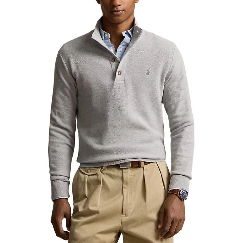 Свитер мужской Gray Polo Ralph Lauren — фото 4