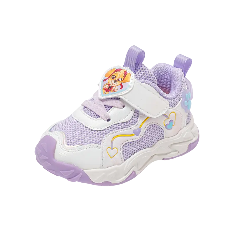 

Дышащие низкие повседневные детские кроссовки для детей 3-7 лет PAW PATROL, сирень