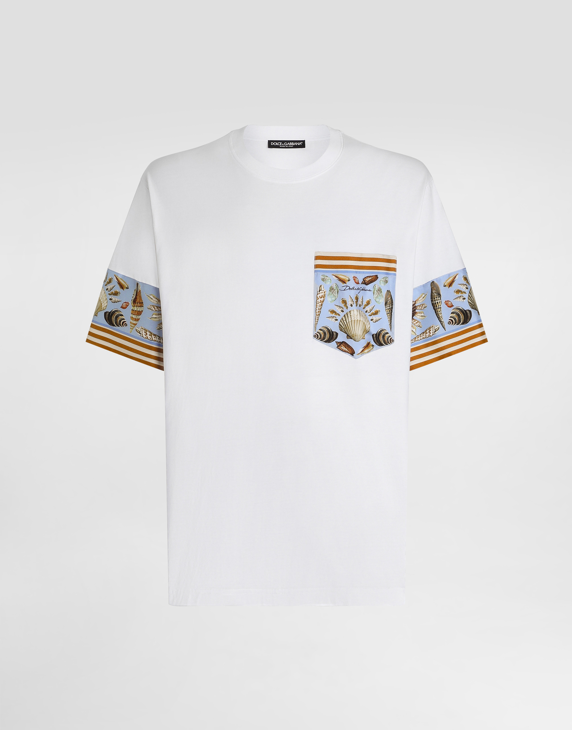 

Футболка из джерси с принтом Dolce & Gabbana, белый