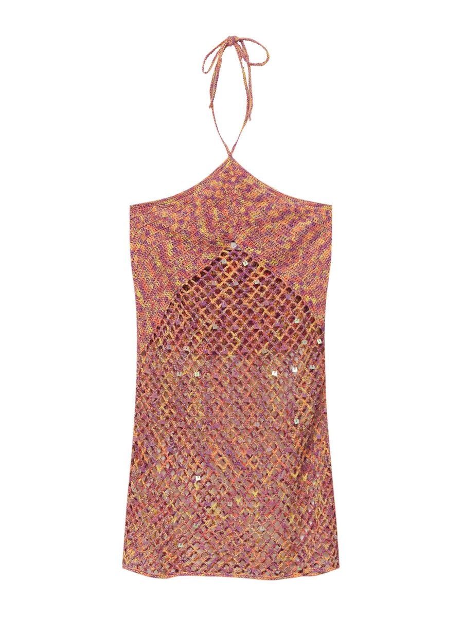 

Вязаное платье Pull&Bear, красный