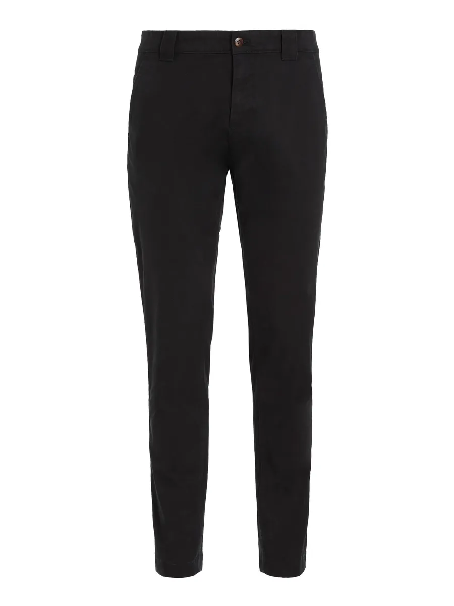 Брюки-чиносы Tommy Jeans "TJM SCANTON CHINO PANT" с фирменной этикеткой, черный — фото 4
