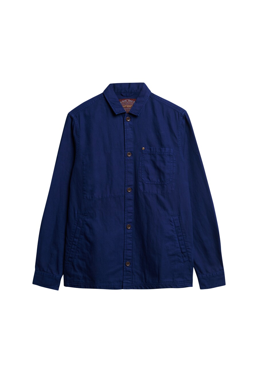 

Рубашка на пуговицах классического кроя Superdry, marine blue