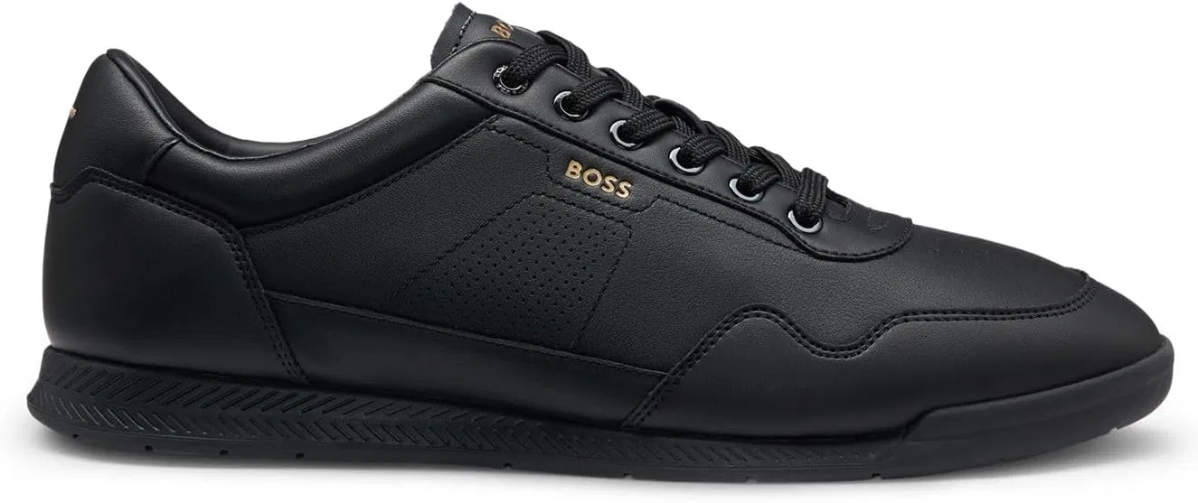 Кроссовки BOSS Herren Nitan ltpf из Наппаледера с золотыми фарбенами Branding Größe