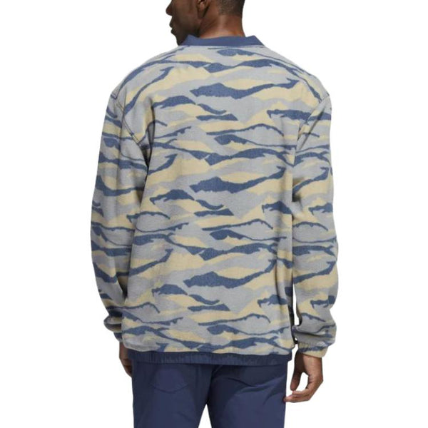 Рубашка texture-print crew sweatshirt 'hemp navy' Adidas, мультиколор — фото 4