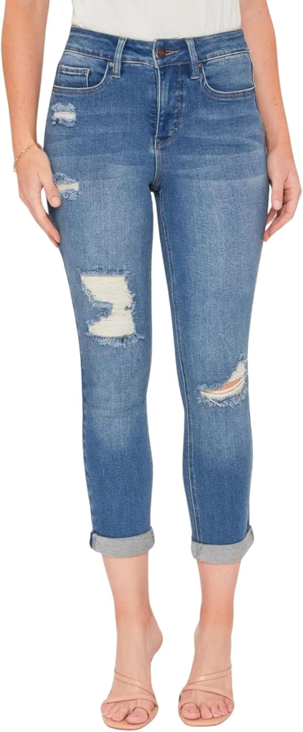 

Royalty for Me Women's Vintage 5 Pocket Slim Straight Cuff Jean