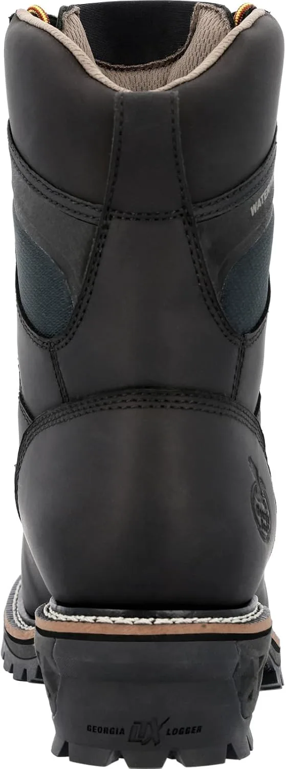 

Мужские рабочие ботинки Georgia Boot LTX Logger с композитным носком и водонепроницаемой защитой, черный