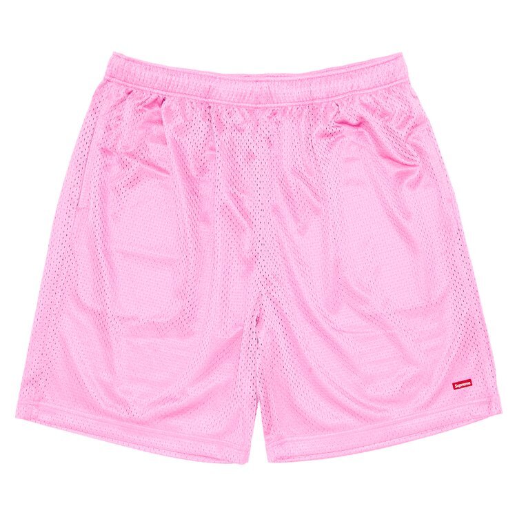

Шорты Supreme Small Box Baggy Mesh Short, розовый