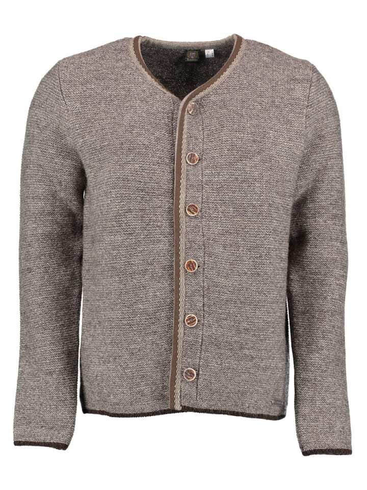 

Кардиган OS-Trachten Strickjacke Xaluna, темно-коричневый