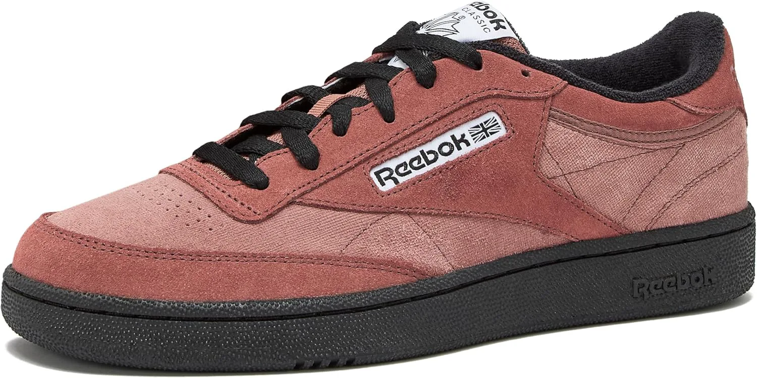 

Мужские теннисные кроссовки Reebok Club C 85, повседневные модные белые кроссовки для мужчин, черно-белый