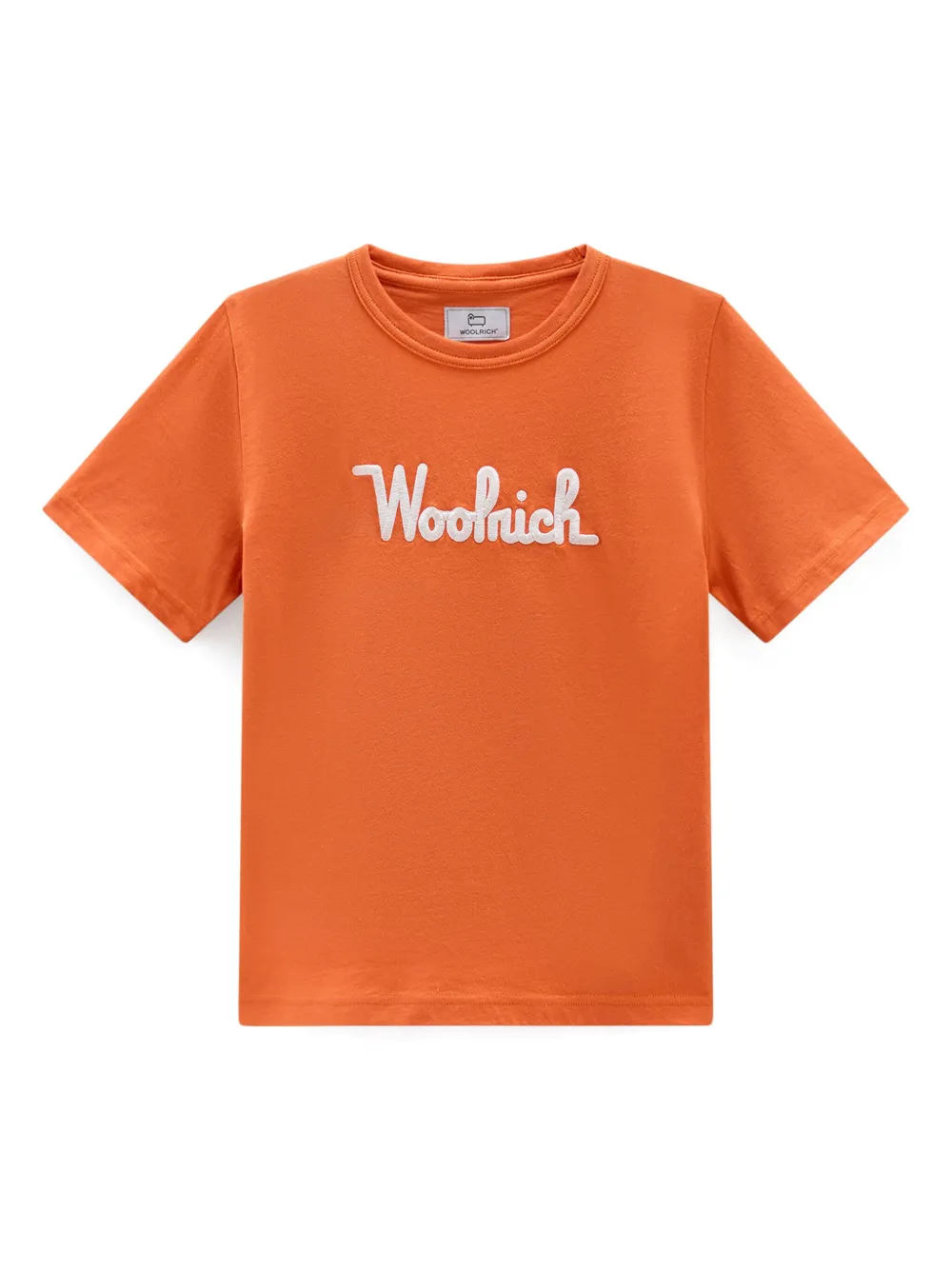 

Футболка с вышитым логотипом Woolrich Kids, оранжевый