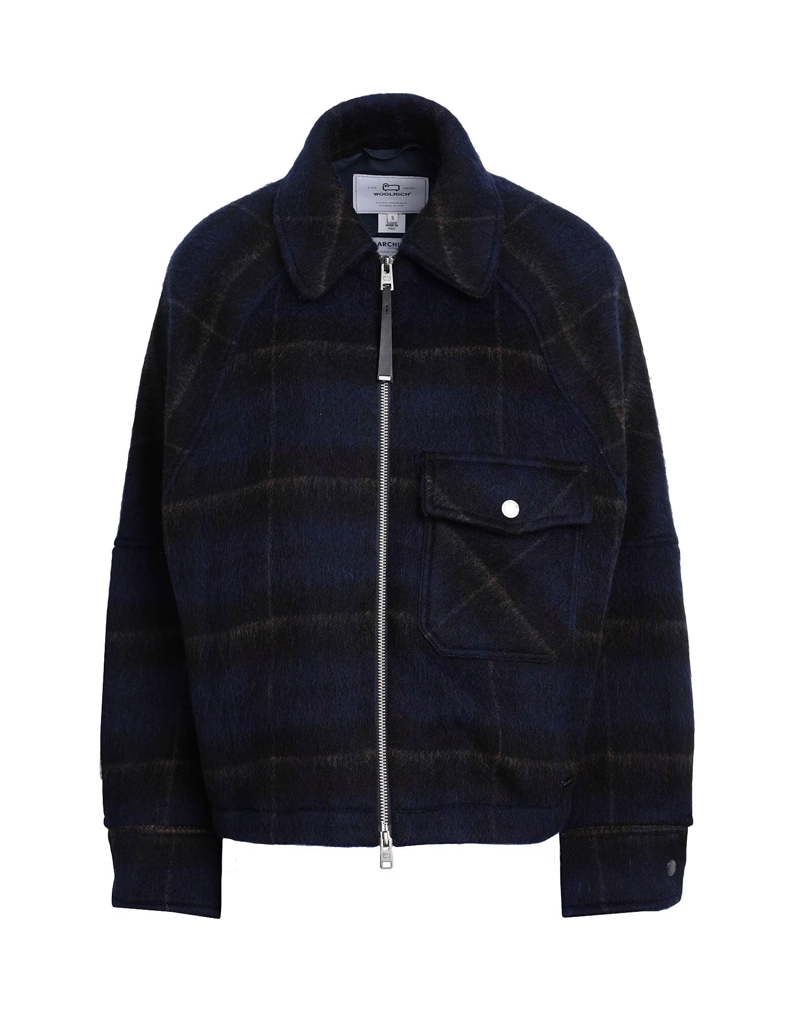 

Куртка Cozy Wool Overshirt Woolrich, полуночно-синий