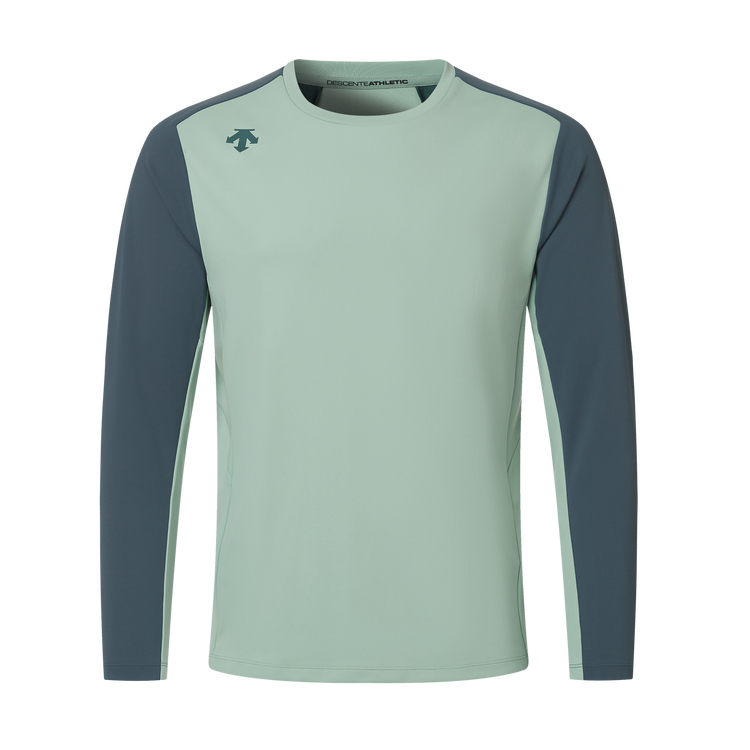 

Тренировочная футболка с длинными рукавами, мужская Descente, mt-mint, Зеленый, Тренировочная футболка с длинными рукавами, мужская Descente, mt-mint