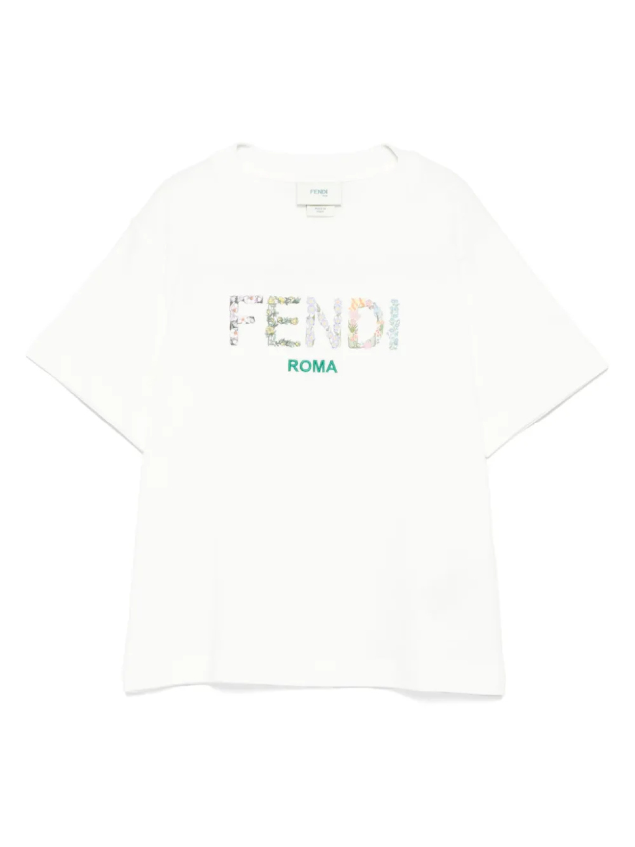 

Футболка из хлопка Fendi Kids, белый