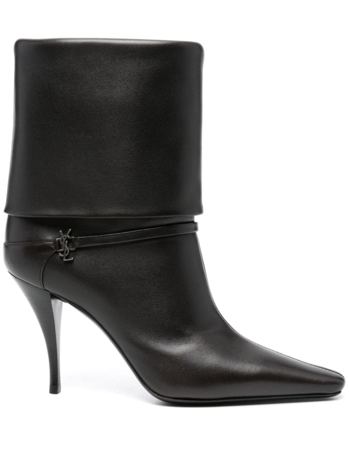 

Saint Laurent 85 мм сложенные сапоги, черный