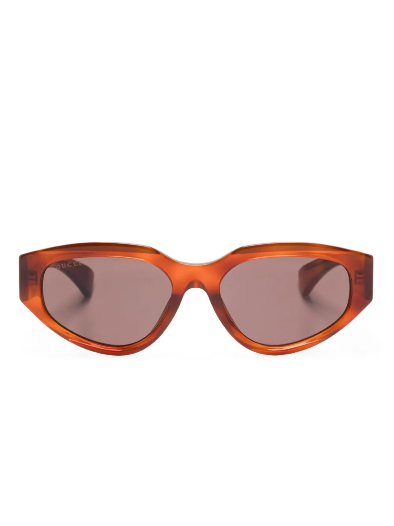 

Солнцезащитные очки в оправе «кошачий глаз» Gucci Eyewear, коричневый