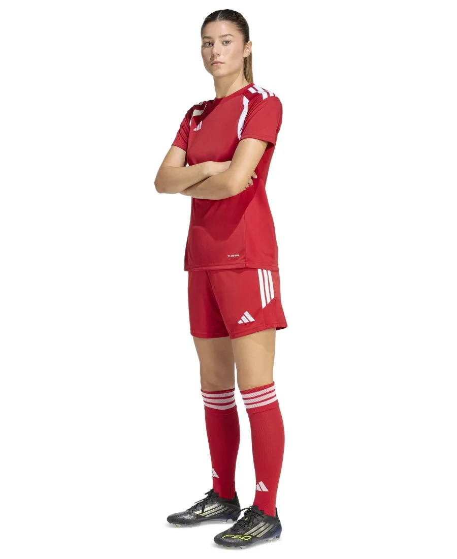 Женская футболка Tiro 26 League Soccer Adidas, team power красный 2/белый — фото 3