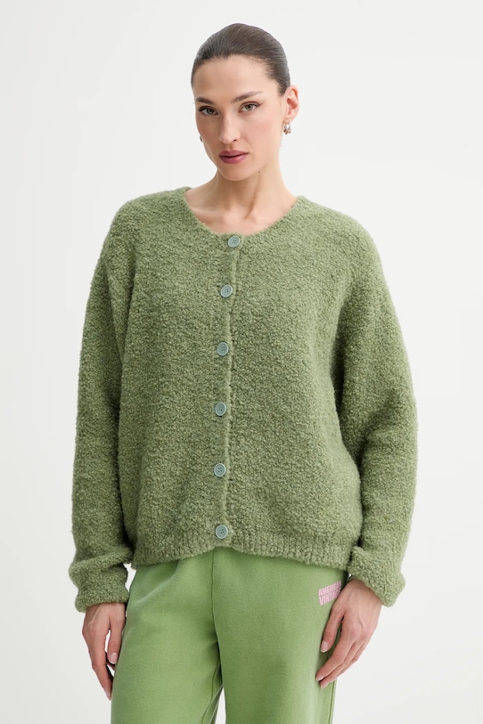 

Кардиган из шерсти American Vintage, зеленый