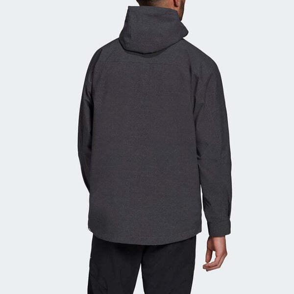 Куртка Men's adidas Outdoor 3 In 1 logo Sports Hooded Jacket Black, черный — фото 4