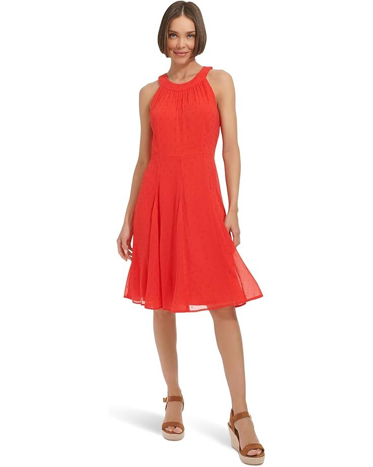 

Платье Tommy Hilfiger Fit and Flare Dress, цвет Guava