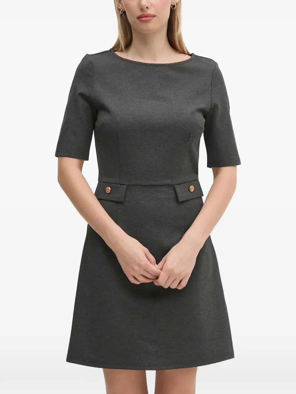 

Мини-платье с клапанами на карманах Gaudi, серый
