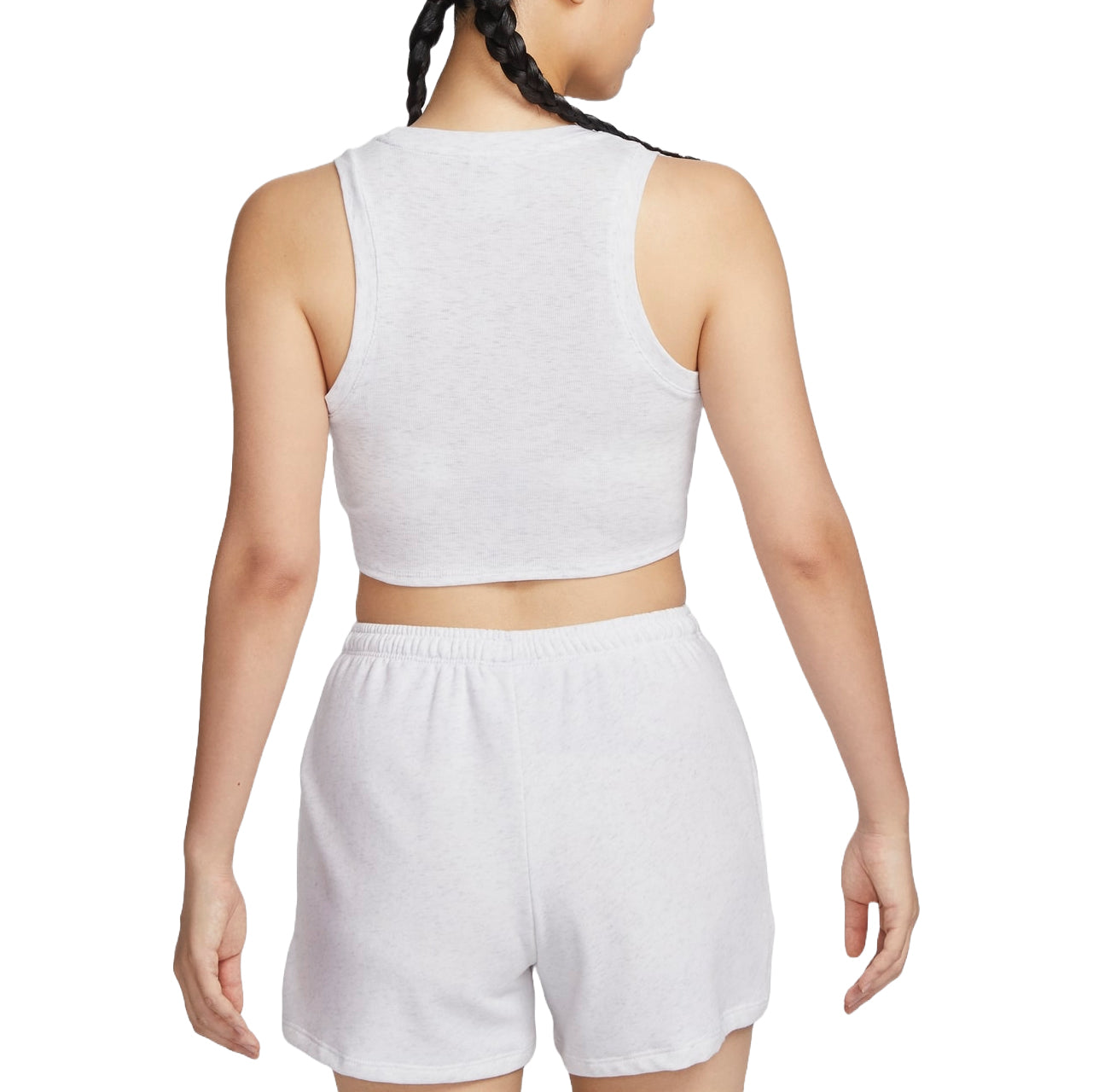 Спортивный топ (WMNS) Nike Sportswear Essentials Tank Asia Sizing 'White Grey' FB8280-051, белый — фото 2