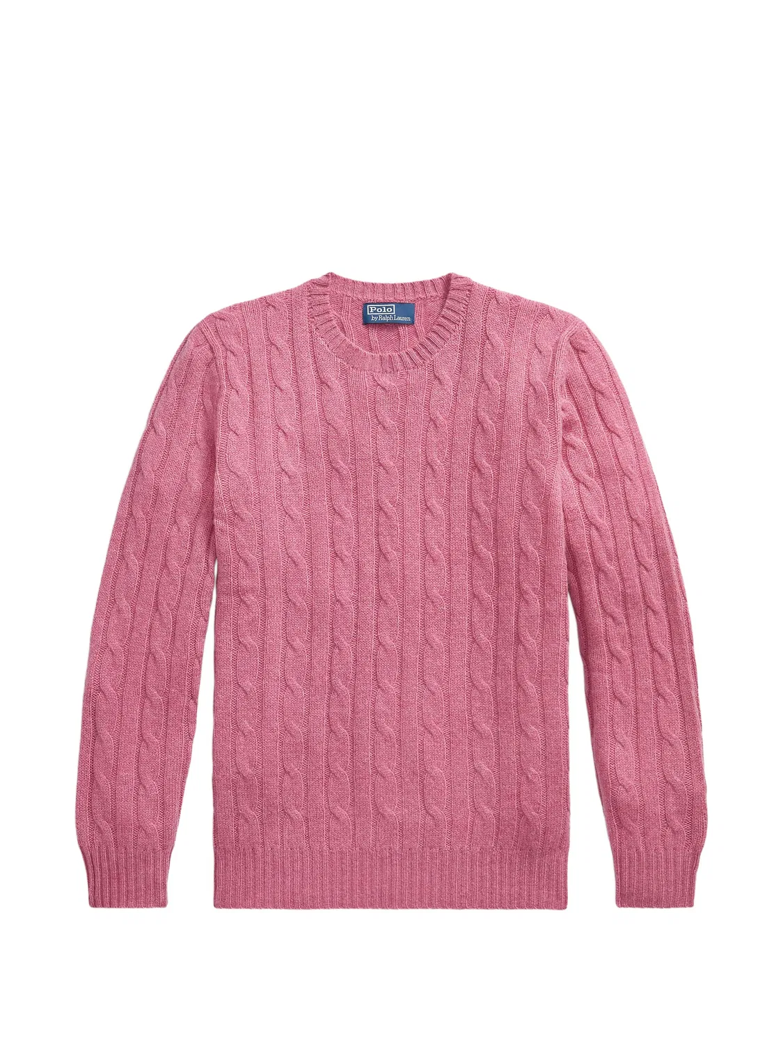 Polo Ralph Lauren Кашемировый свитер с косами - розовый