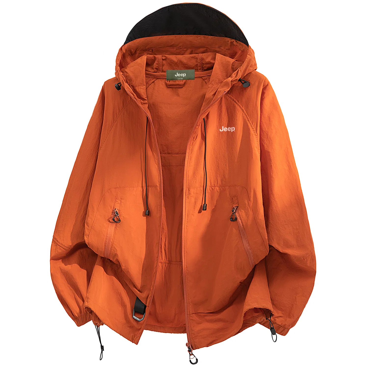 Детская худи с капюшоном для защиты от солнца Jeep Ice Peak, Vibrant Orange