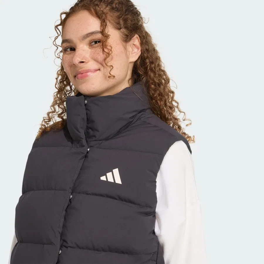 Утепленный жилет Helionic CLIMAWARM Relaxed Down, adidas, Черный — фото 4