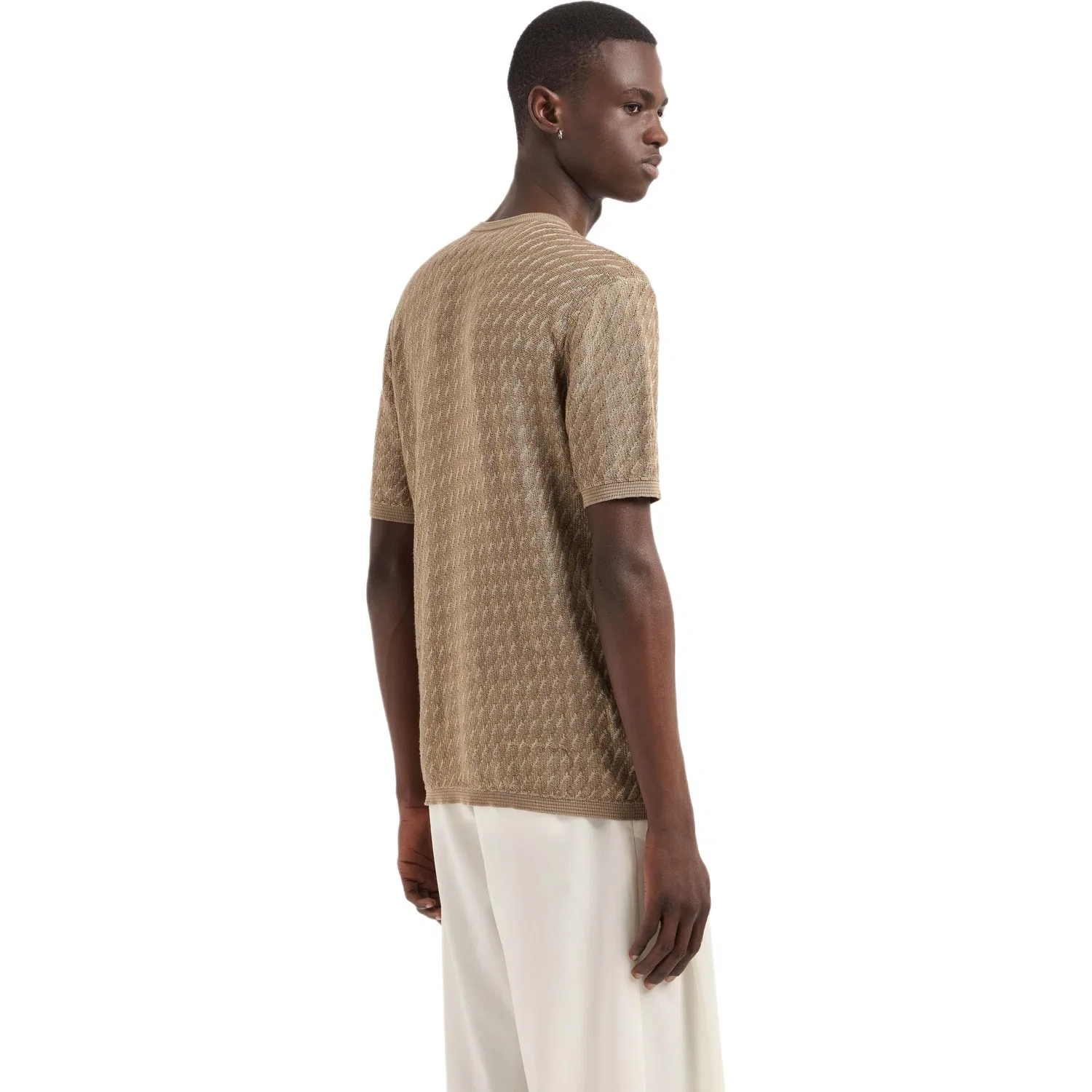 Мужская футболка EMPORIO ARMANI, Brown — фото 3