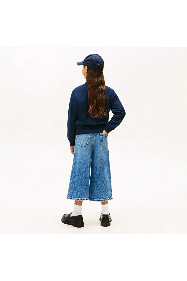 Детские свитшот для девочек с длинным рукавом Tommy Hilfiger, C1g-Blue — фото 2