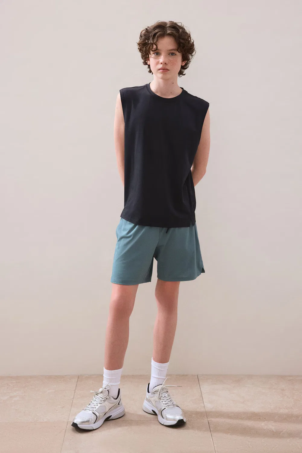 Спортивный комплект из 2 предметов с Drymove H&M, Blaugrün/Schwarz
