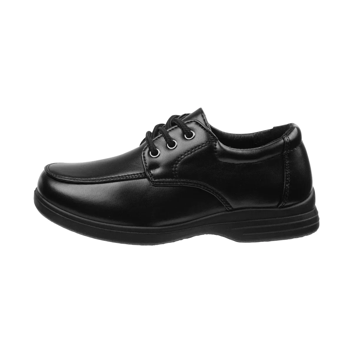 Детские школьные туфли для мальчиков на липучке Josmo Shoes, Black — фото 2