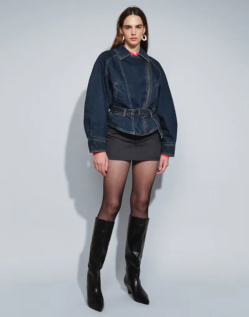 Джинсовая куртка-бомбер Levi's в стиле 80-х, темно-синий — фото 3