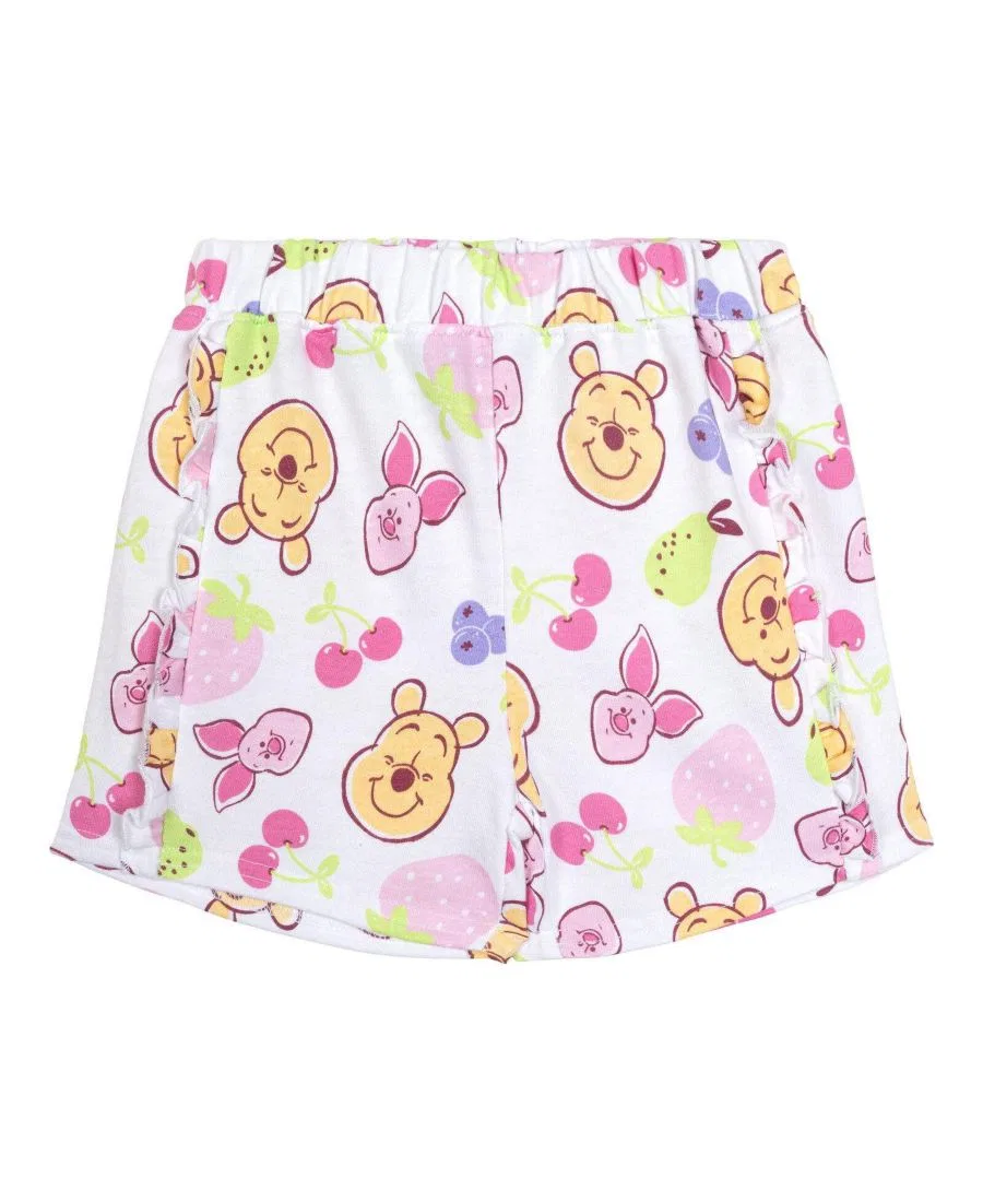 Комплект для девочек: футболка и шорты с принтом Winnie the Pooh Winnie the Pooh, Pooh Piglet Yellow — фото 2