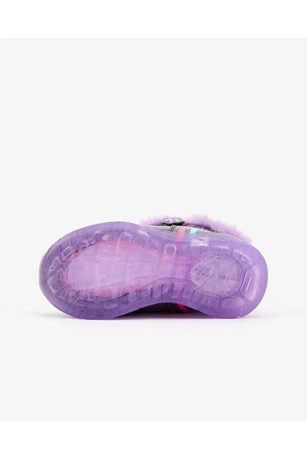 Детские ботинки для девочек с принтом Illumi Skechers, Black — фото 4