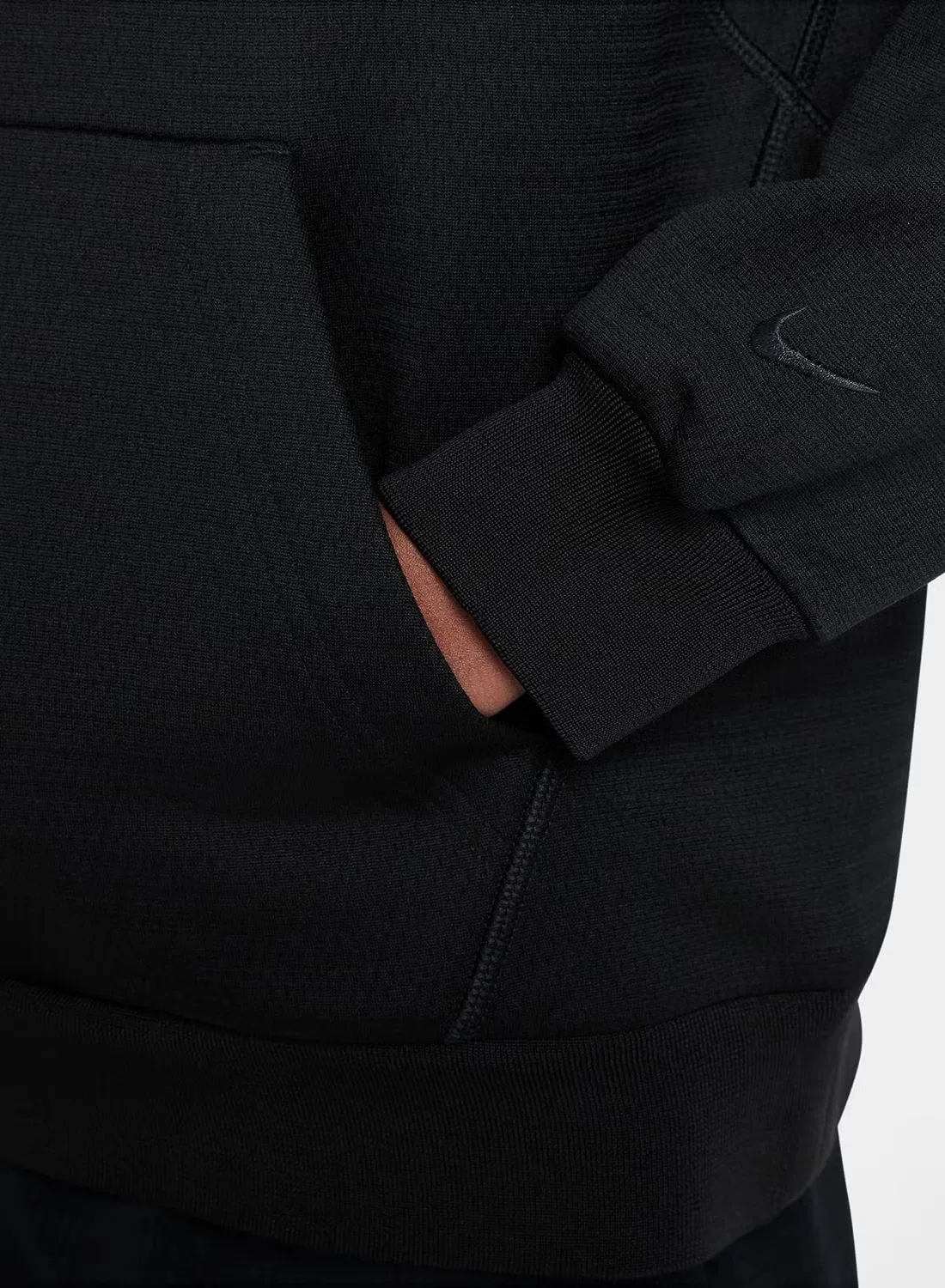 Худи с технологией Therma-FIT Logo Fund Nike, черный — фото 3