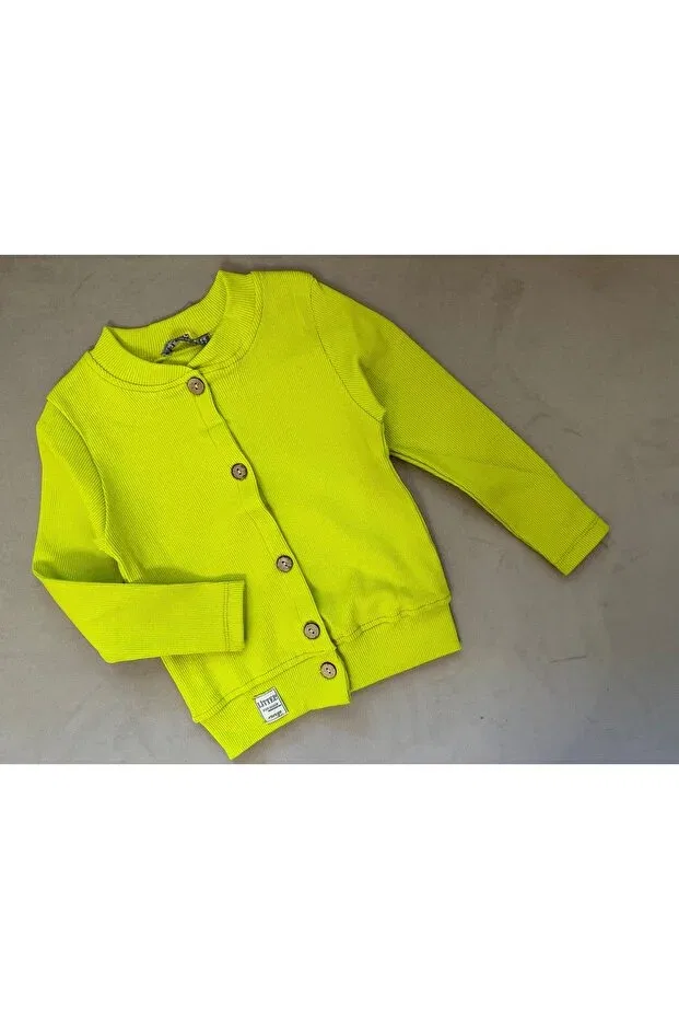Детский кардиган для девочек хлопковый Basics Santralbebe, Green