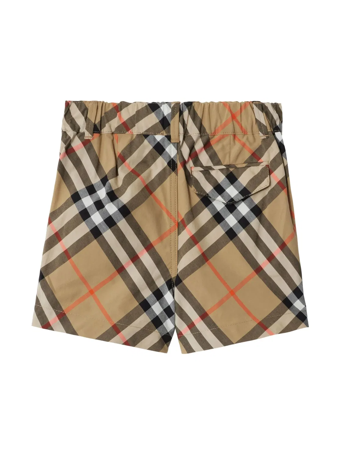 Шорты из хлопка в клетку Burberry, бежевый — фото 3