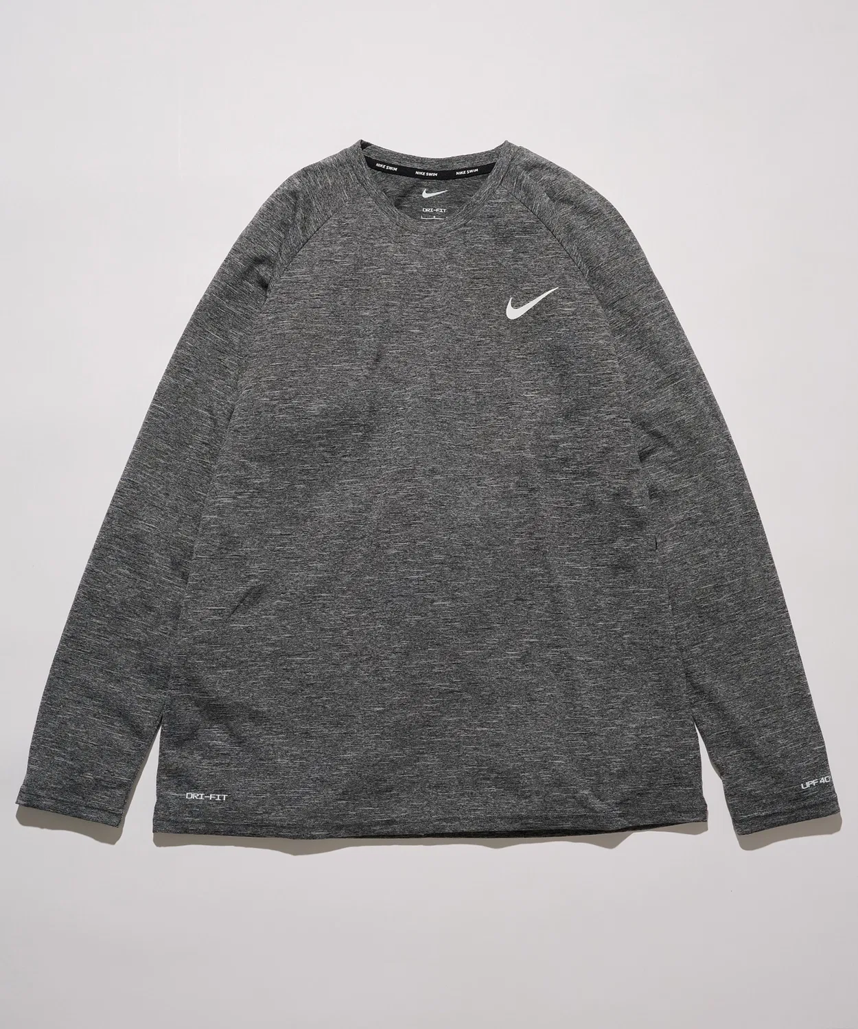 Мужская футболка с длинным рукавомиз хлопка с UV-защитой NIKE, Black — фото 4