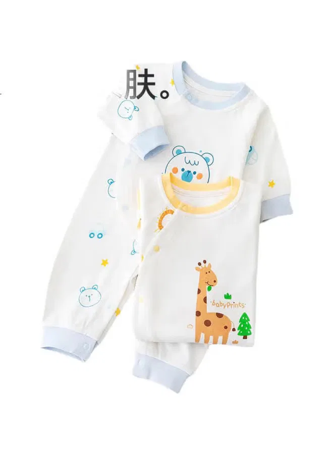 Боди-комбинезон хлопковый с принтом жирафа Babyprints, жираф