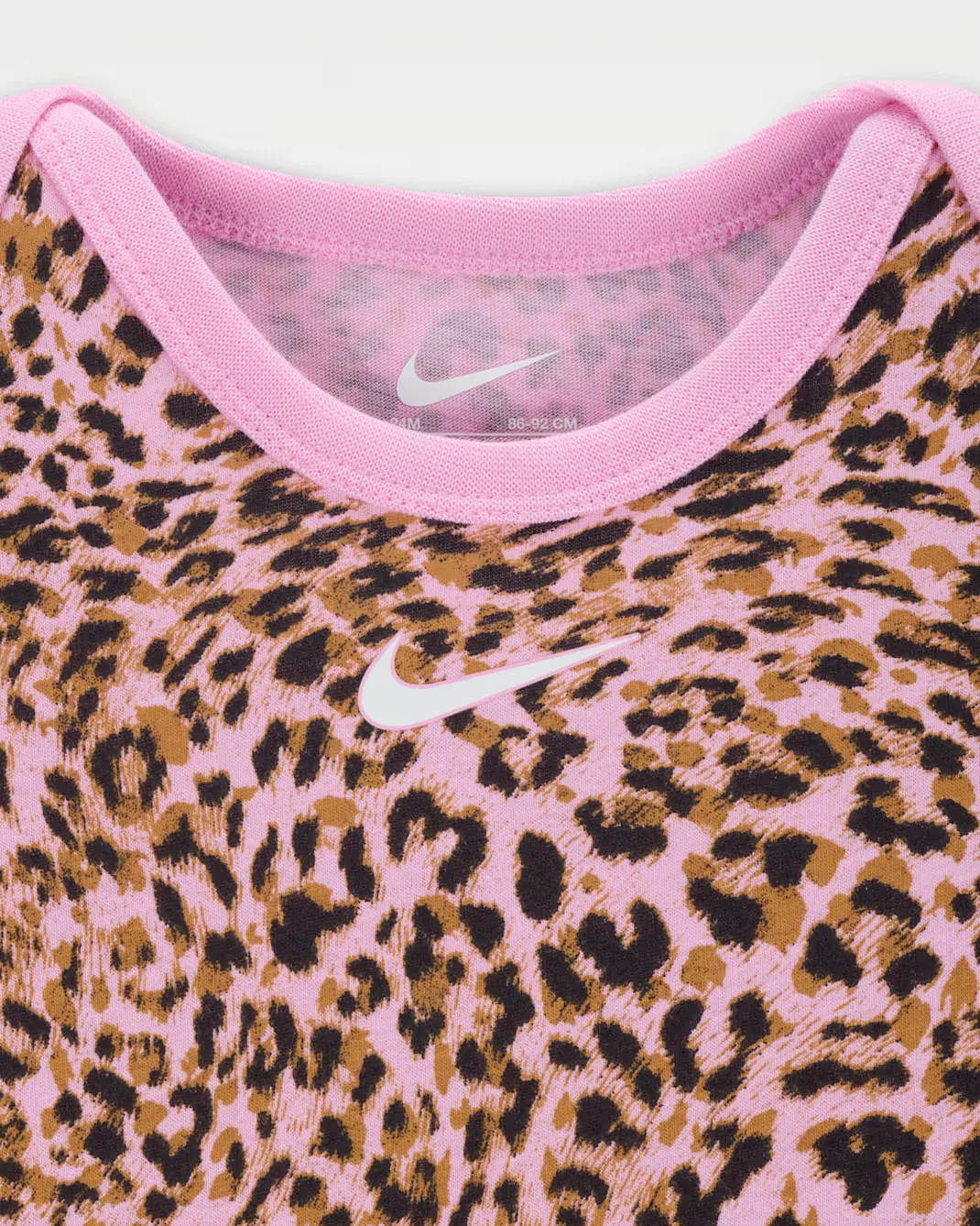Комплект из боди и расклешенных леггинсов для малышей (6-9 месяцев) Nike, Pink Rise — фото 3