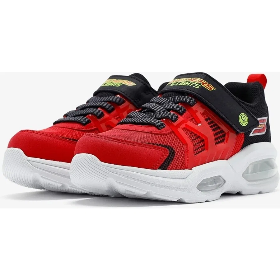 Кроссовки детские с подсветкой Lights Pristmatrons Skechers, Красный — фото 3