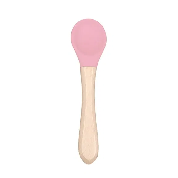 Детская ложка XKHZJL, деревянная, Pink