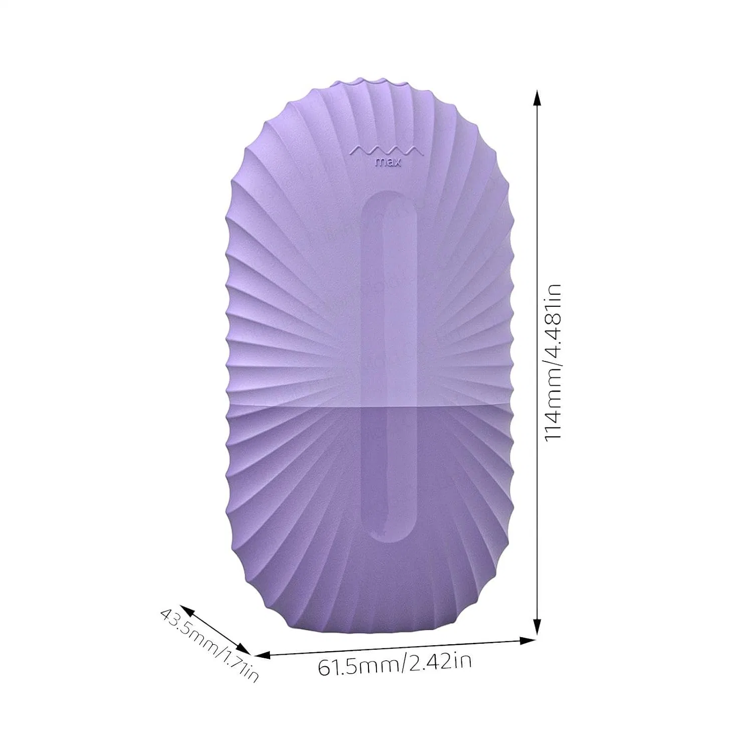 Ролик для лица ледяной, Generisch, 80 г, Shell pattern - purple — фото 4
