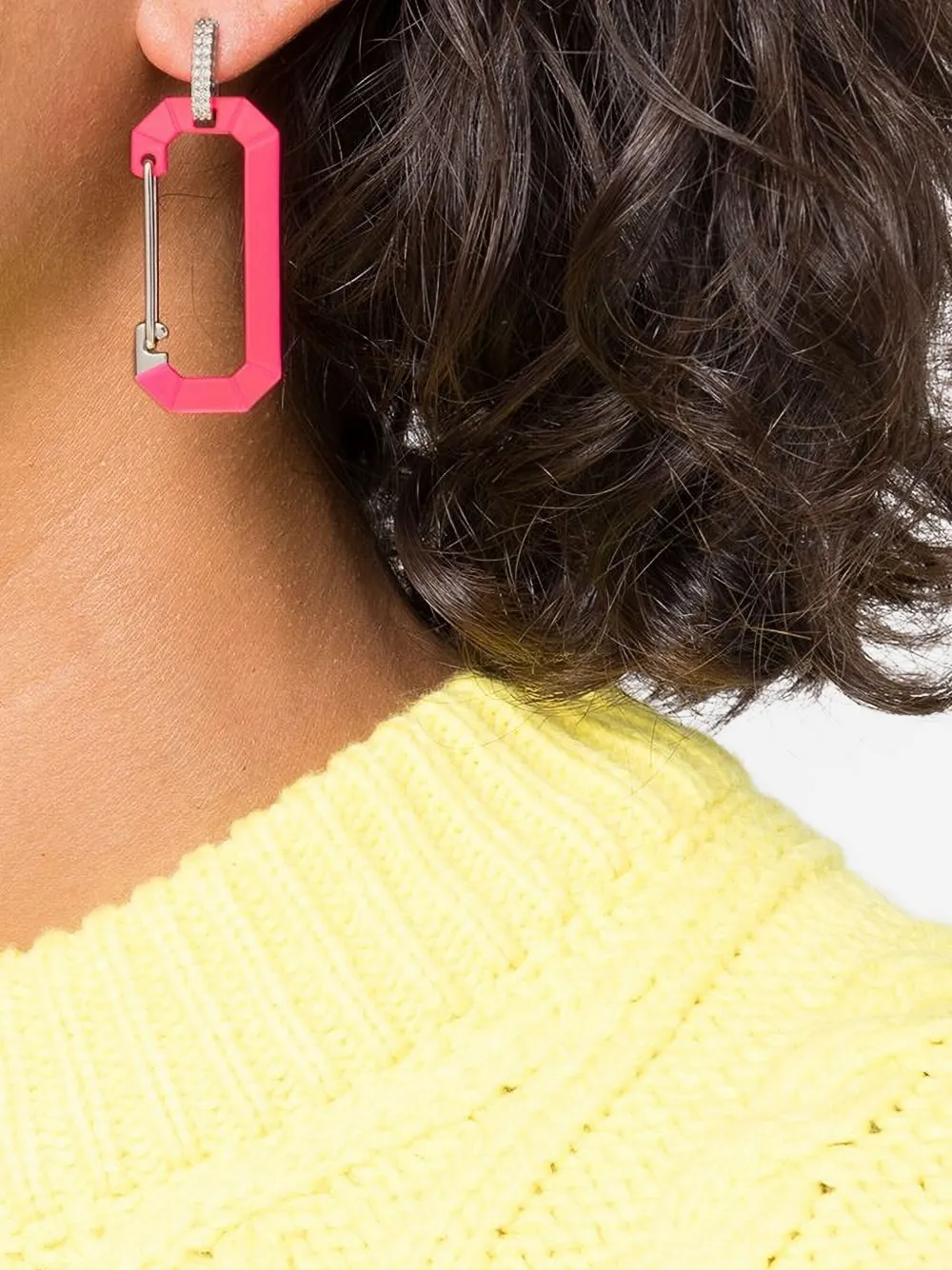 

Серьга Chiara Big из белого золота 18 карат с бриллиантами Eéra