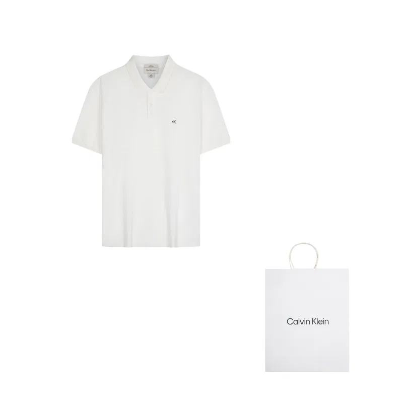Мужское поло Calvin Klein, Moon White