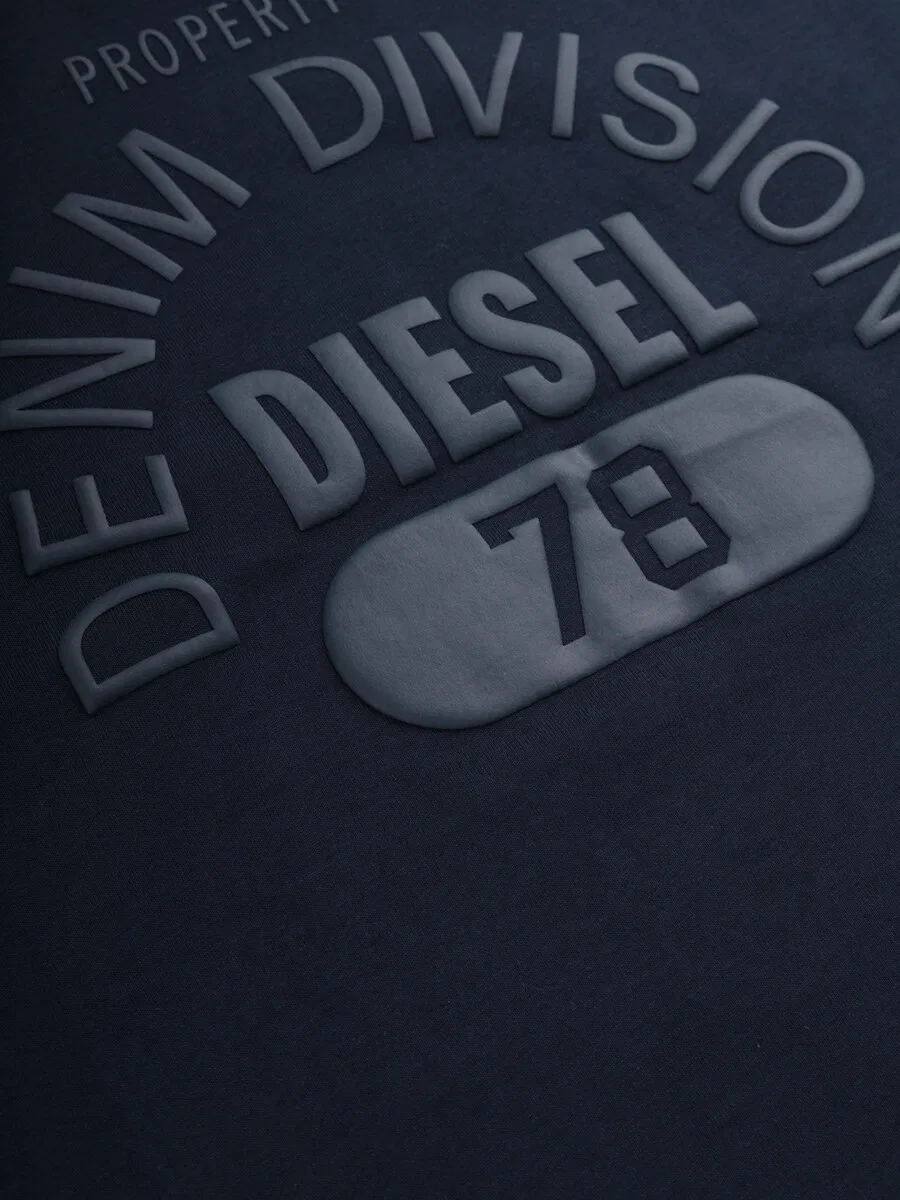Футболка DIESEL 'T-JUST-E17-OUT' темно-синего цвета — фото 2