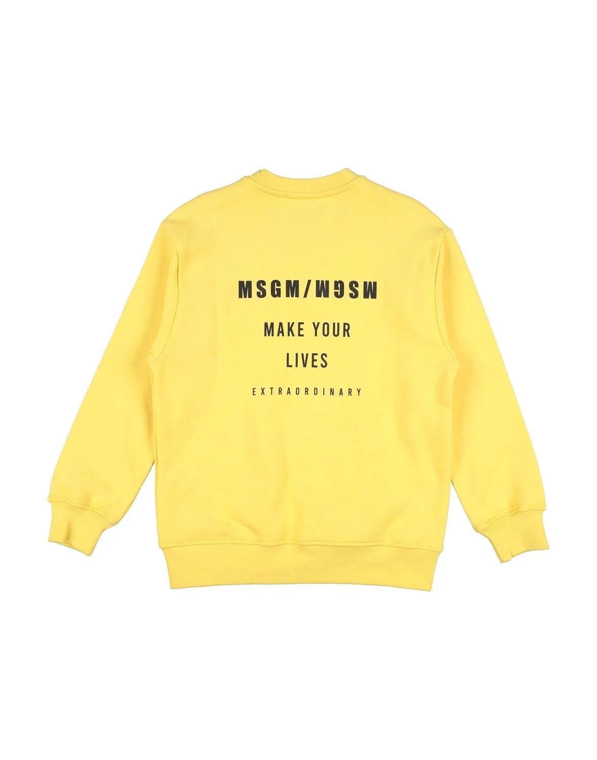 Детский свитшот для мальчиков с логотипом Msgm, желтый — фото 2